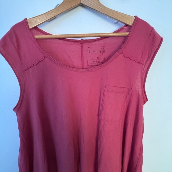 WE THE FREE PEOPLE ROUND THE WORLD OVERSIZED TEE SHIRT TANK TOP Size M - Picture 6 of 8